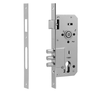 Корпус замка  КЗВР-101 85мм хром НОРА-М 5274