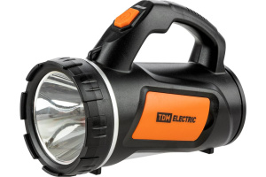 Фонарь светодиод. Прожектор 7 аккумуляторный 3 Вт LED+COB 120лм 3,7В 1,5А*ч USB TDM SQ0350-0051