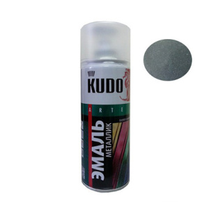 Эмаль аэроз.универ.серебро металлик (ф-520мл) KUDO-1026