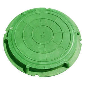 Люк садовый зеленый 3т низкий