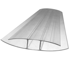 Профиль соединительный Н 4-6мм L=6м (прозрачный) Профиль соединительный Н 4-6мм L=6м (прозрачный)