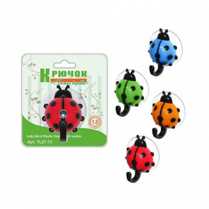 Крючок на присоске Мультидом Божья Коровка  253478