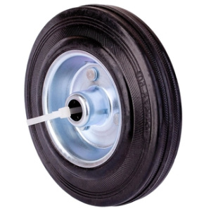 Колесо 125мм сталь с резин. шиной (1шт)