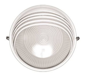 Светильник НПБ 1107 белый круг ресничка 100Вт