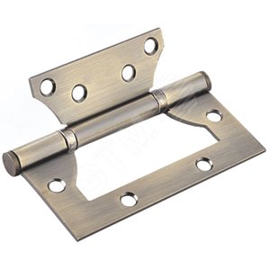 Петля дверная универсальная 2ВВ-100АВ 100мм старая бронза (без врезки) 66320