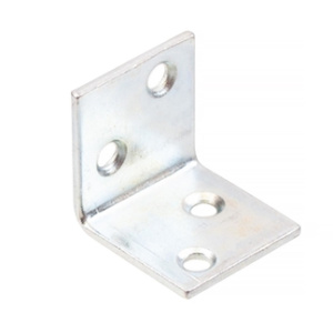 Уголки мебельные 25x25x25x2 с шур. белый цинк (4шт)