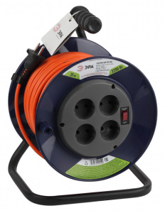 Удлинитель сил. 4гн*30м ПВС 2х1 на катушке б/з ЭРА Б0046843 / Б0059782