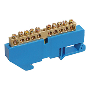 Шина нулевая на DIN-изолятор ШНИ-6х9-12-Д-С YNN10-69-12D-K07