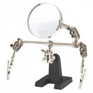 Зажим для пайки с лупой  60525