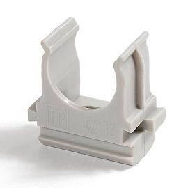 Клипса д/трубы d25мм серая (100шт) 02725