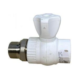 Кран шаровый для радиаторов 25*3/4" НР с амер. прямой 60153/47335