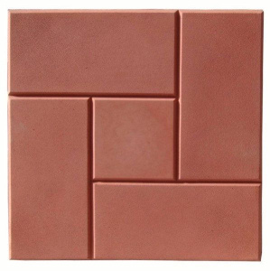 Плитка тротуарная 300*300 Калифорния красная 