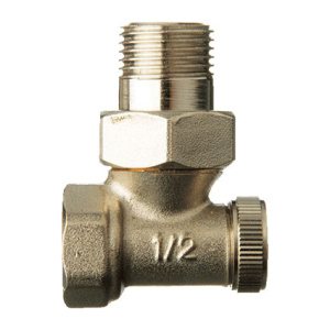 Кран запорный д/радиатора угловой 1/2" TeRma33955