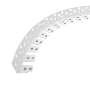 Угол ПВХ арочный перфорированный п/штукатурку (3м)