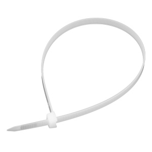 Хомут 400х8мм пласт.белый (50шт) Сибртех 45582