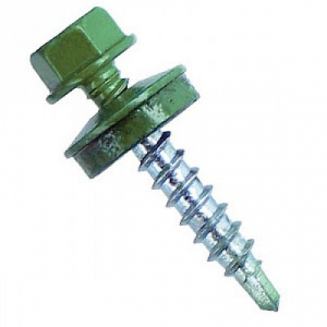 Саморез кров. 5,5х19 RAL6005 т-зеленый (70шт) 