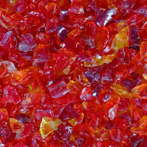 Стеклянная крошка красная №1фр.7-15мм (20кг)