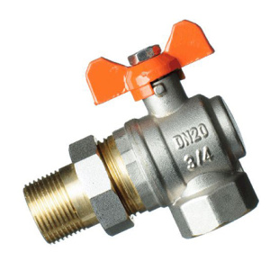 Кран шаровый 3/4" угловой с американкой TeRma-R30534