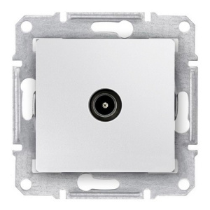 Розетка телевизионная 1-м TV белая в рамку GSL000191