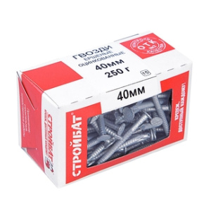 Гвозди ершеные оцинк. 40мм (0,25кг)