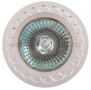 Светильник гал. "Круг с алмаз.нарезкой"FT9941 MR16