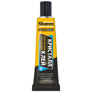 Клей контактный прозрачный КРИСТАЛЛ (30мл) STURM 08-18-28