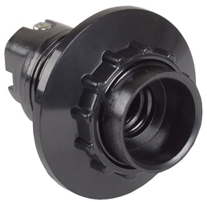 Патрон люстровый Е 14 карболитовый с кольцом черный ЕРК21-04-02-К01