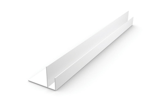 Планка F-образная стартовая торцевая (3м) пластик,белая