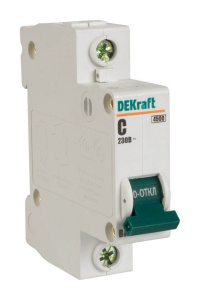 Авт. выкл. 1п 50А х-ка С ВА-101 4,5кА DEKraft