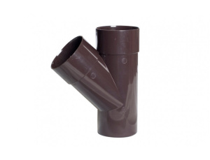Тройник водосточной трубы 80/45 МUROL коричневый