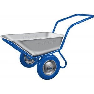 Тачка строительная ЗУБР ПТ-500 с П-образной ручкой двухколесная 260кг  39914