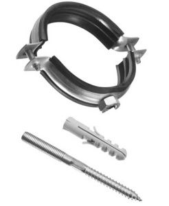 Хомут д/трубы комплект 6" 155*166мм М10  49435