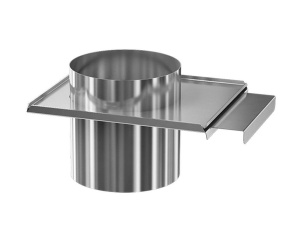 Шибер задвижной 115мм 1мм нерж.