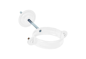 Хомут трубы Д=90 М8 (RR 20) ASN белый