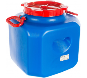 Бочка сад. пищевая 30л квадратная синяя Дачная ПНД ШК15401 Радиан 816313