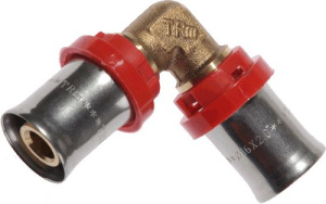 Угольник пресс 16*16" красн. кольцо TRm02529 (47211)