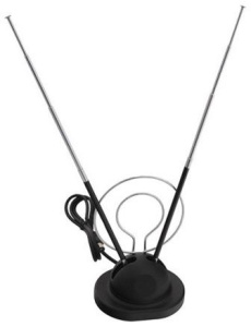 Антенна комнатная Эфир SE-618 усы с кольцом (МВ+ДМВ+DVB/T2) пассивная 3-5db кабель 1м 698909