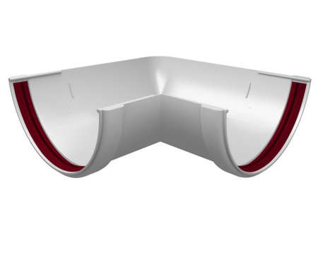 Угол желоба 135° VERAT белый  