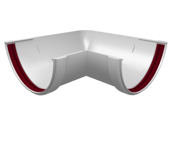 Угол желоба 135° VERAT белый  