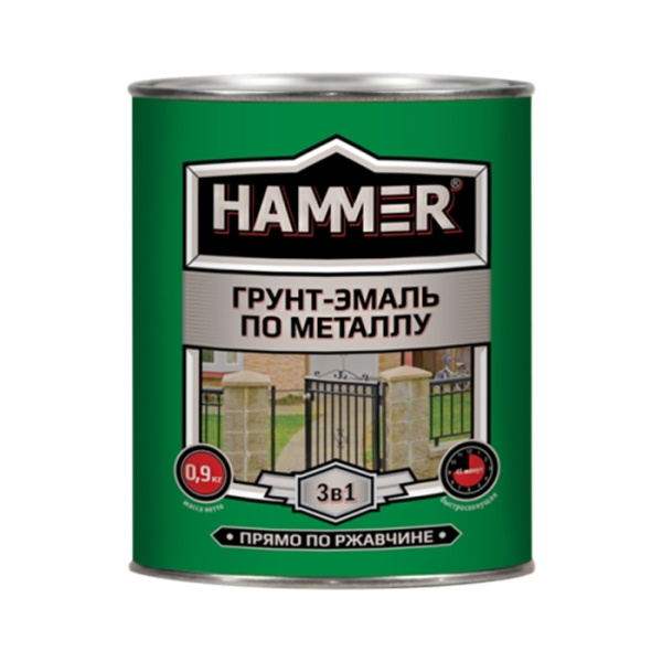 Грунт эмаль по металлу НАММЕR серый (2,7кг)