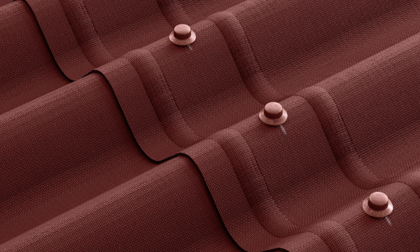 Лист Ондулин Smart красный 1,95х0,95м (без гвоздей) Лист Ондулин Smart красный 1,95х0,95м (без гвоздей)