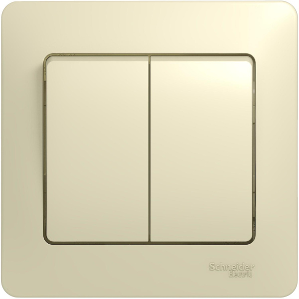 Выключатель 2-кл СП в рамку 16А белый w59