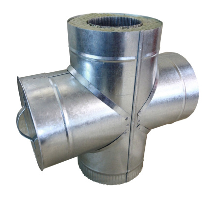 Сэндвич-четверник с заглушкой и ручкой 150/220 нерж.